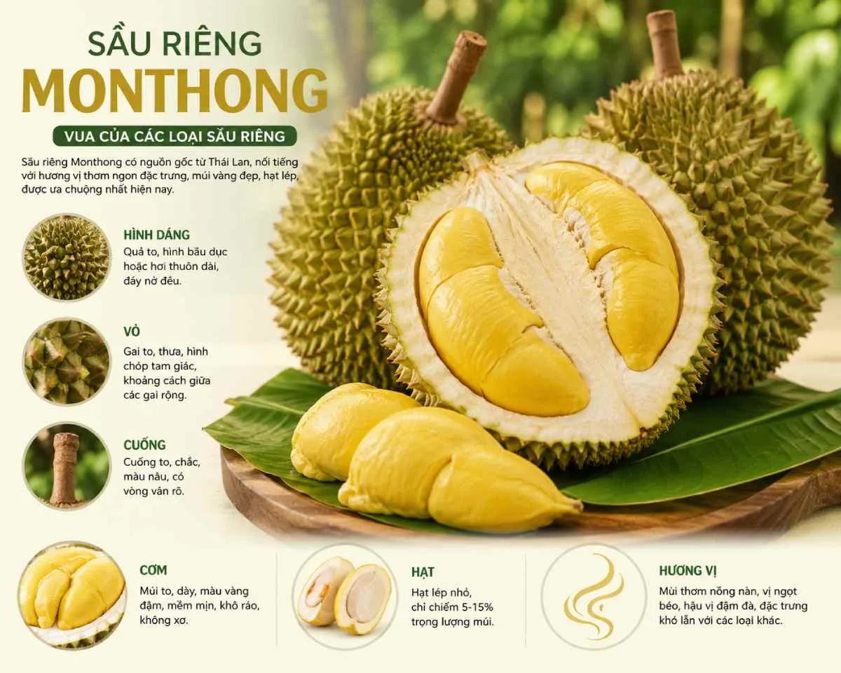 Vườn Sầu Riêng Monthong Chợ Lách - Giao Dịch Tự Do Trực Tiếp